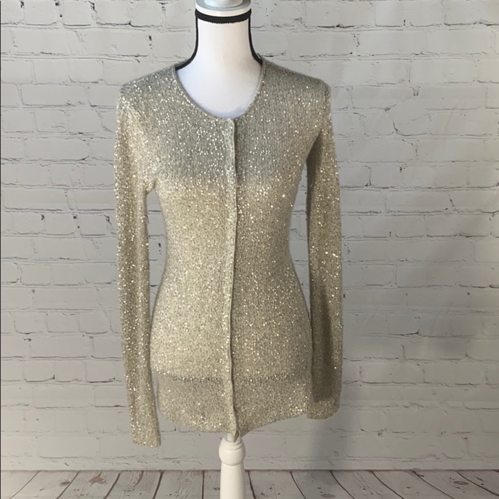 Silver Button Up on the Inside Cardigan